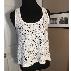 White, lace tank top